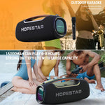 HOPESTAR A60 100W屋外ポータブルIPX6防水Bluetoothスピーカー マイク付き