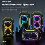 HOPESTAR H59 50W屋外ポータブルIPX5防水Bluetoothスピーカー、H59