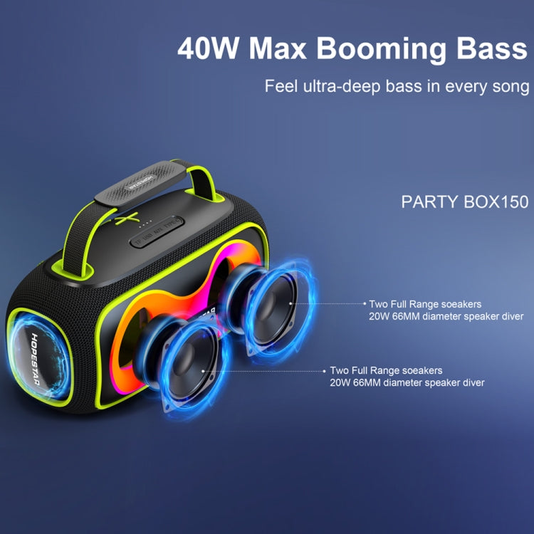 HOPESTAR Party Box 150 40W屋外ポータブルIPX5防水Bluetoothスピーカー