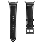 黒バックル本革時計バンド、Samsung Galaxy Watch Ultra 47mm / Ultra 2025用
