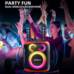 HOPESTAR PARTY130 アウトドア デュアルマイク 長時間持続 Bluetoothスピーカー
