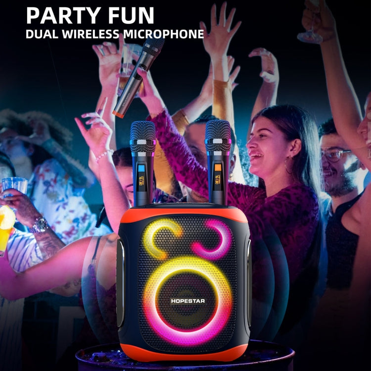 HOPESTAR PARTY130 アウトドア デュアルマイク 長時間持続 Bluetoothスピーカー