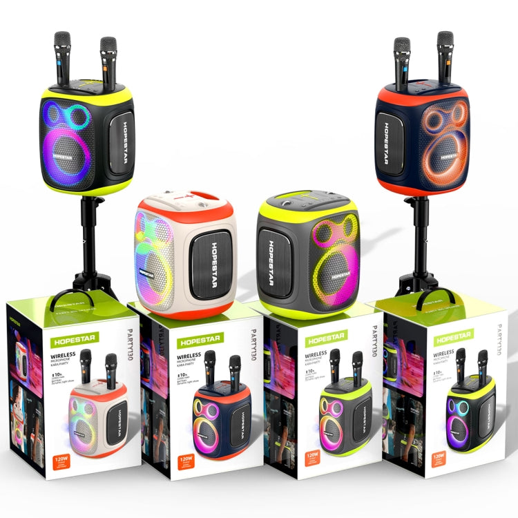 HOPESTAR PARTY130 アウトドア デュアルマイク 長時間持続 Bluetoothスピーカー