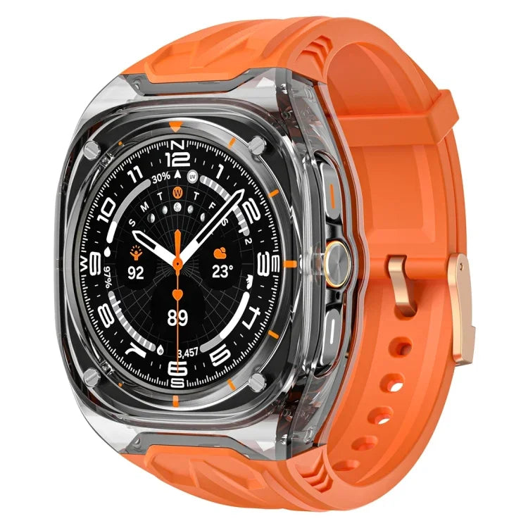 改良型PCハイブリッドTPU時計ケースバンド、Samsung Galaxy Watch Ultra 47mm / Ultra 2025用
