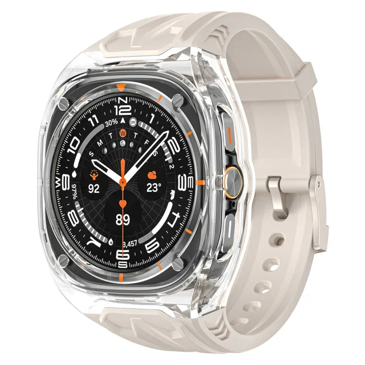 改良型PCハイブリッドTPU時計ケースバンド、Samsung Galaxy Watch Ultra 47mm / Ultra 2025用