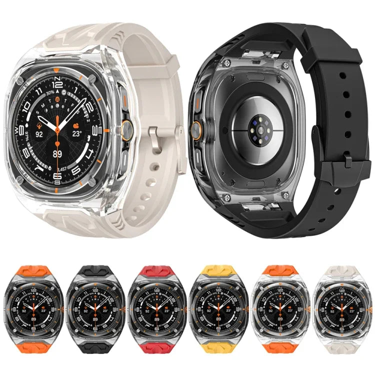 改良型PCハイブリッドTPU時計ケースバンド、Samsung Galaxy Watch Ultra 47mm / Ultra 2025用