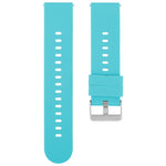 Solid Color Steel Buckle Silicone Watch Band, 18mm, 19mm, 20mm