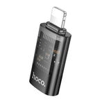 hoco UA36A 8ピンオス to USB-C / Type-C メス OTG 透明アダプター、8ピンオス to USB-C / Type-C メス