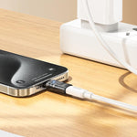 hoco UA36D USB-C / Type-C オス to 8ピン メス OTG 透明アダプター、USB-C / Type-C オス to 8ピン メス