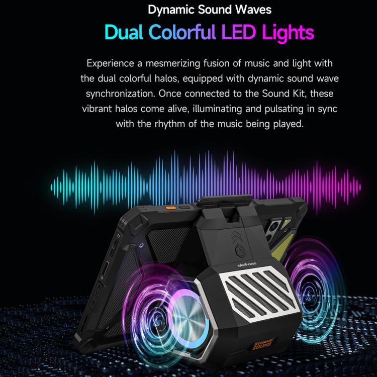 Ulefoneポータブルホルダー ワイヤレスBluetoothスピーカー Ulefone Armor Pad 4 / 4 Ultra用、Ulefone Armor Pad 4 / 4 Ultra用