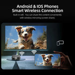 AUN U002 1920x1080P 970ANSI Android 12 ホームシアター スマートプロジェクター、USプラグ、UKプラグ、AUプラグ、EUプラグ