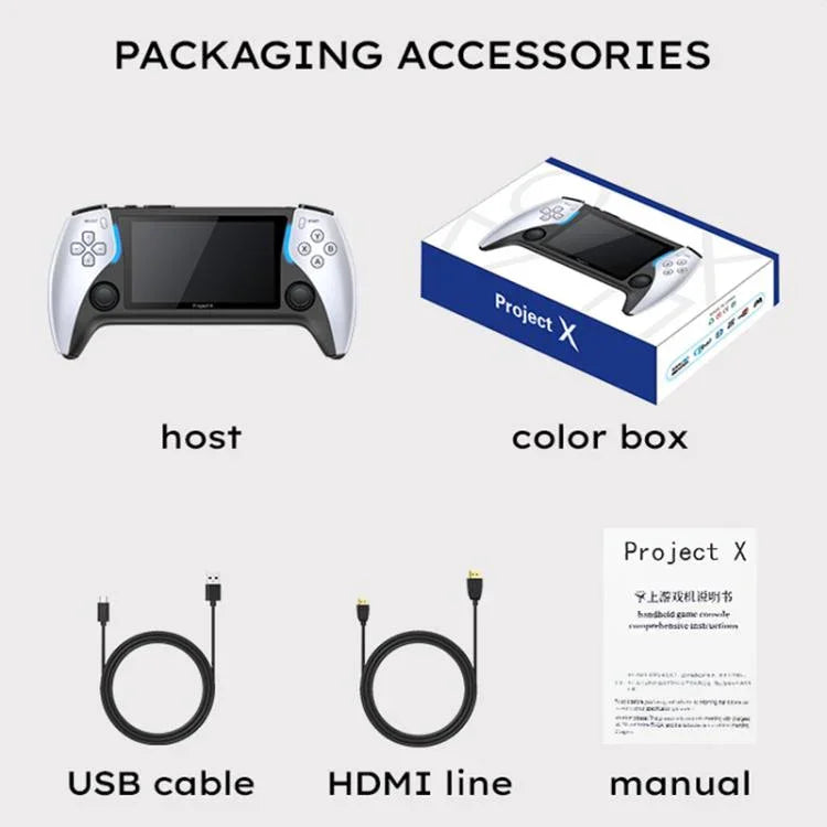 PROJECT Xハンドヘルドゲームコンソール4.3インチスクリーンATM 7051 CPU搭載
