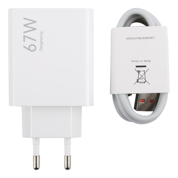 67W USB急速充電器 1m USB to Type-Cケーブル付き、67W Type-Cケーブル