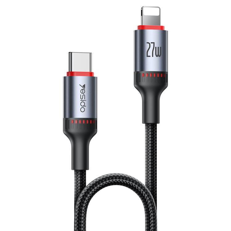 Yesido CA182 PD27W 3A USB-C / Type-Cから8ピン充電データケーブル、長さ：1.2m、CA182