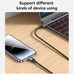 Yesido CA182 PD27W 3A USB-C / Type-Cから8ピン充電データケーブル、長さ：1.2m、CA182