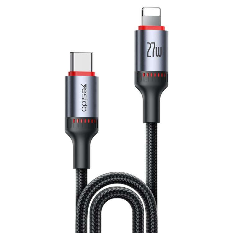 Yesido CA184 PD27W 3A USB-C / Type-Cから8ピン充電データケーブル、長さ：2m、CA184