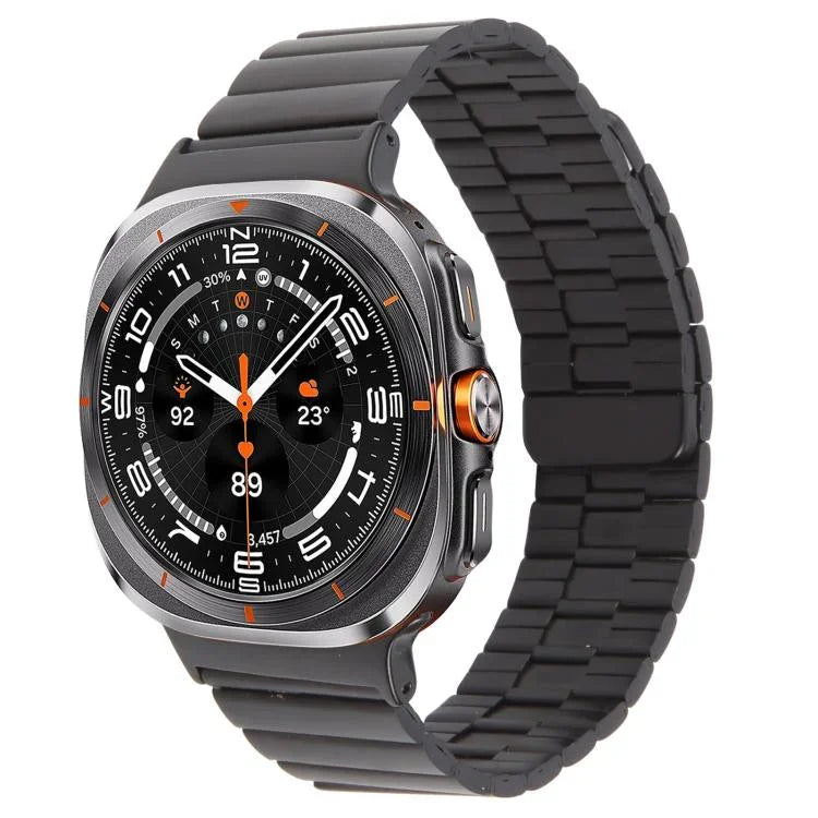 竹製ステンレススチール磁気時計バンド、Samsung Galaxy Watch Ultra 47mm / Ultra 2025用
