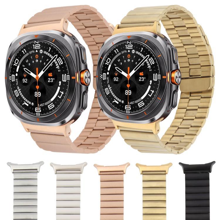 竹製ステンレススチール磁気時計バンド、Samsung Galaxy Watch Ultra 47mm / Ultra 2025用