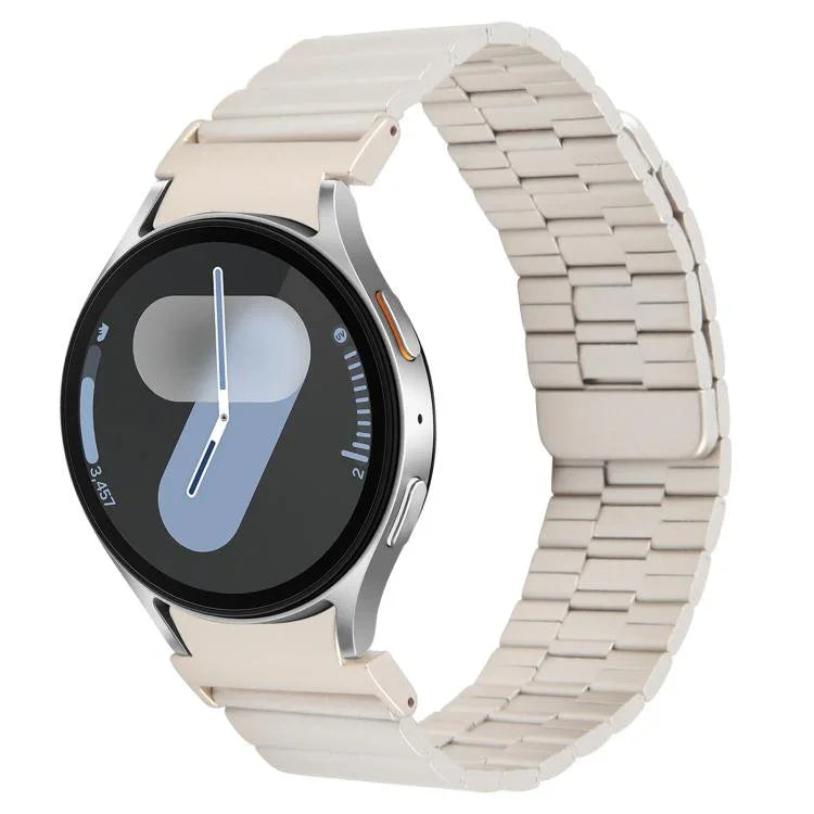 竹製磁気クイックリリースメタル時計バンド、Samsung Galaxy Watch 7 / 6 / 5 / 4用