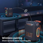 Zealot S122 25W 高出力 IPX6防水 アウトドアRGBライト Bluetoothスピーカー