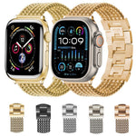 6連ステンレススチールウォッチバンド、Apple Watch 46mm / 49mm / 45mm / 44mm用、Apple Watch 42mm / 41mm / 40mm / 38mm用