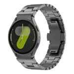 クイックリリースボタンH型ステンレススチール時計バンド、Samsung Galaxy Watch 7 / 6 / 5 / 4用