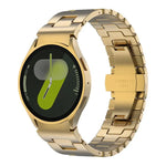 クイックリリースボタンH型ステンレススチール時計バンド、Samsung Galaxy Watch 7 / 6 / 5 / 4用