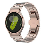 クイックリリースボタンH型ステンレススチール時計バンド、Samsung Galaxy Watch 7 / 6 / 5 / 4用