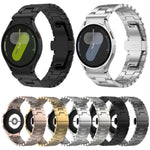 クイックリリースボタンH型ステンレススチール時計バンド、Samsung Galaxy Watch 7 / 6 / 5 / 4用