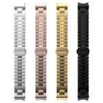 クイックリリースボタンH型ステンレススチール時計バンド、Samsung Galaxy Watch 7 / 6 / 5 / 4用