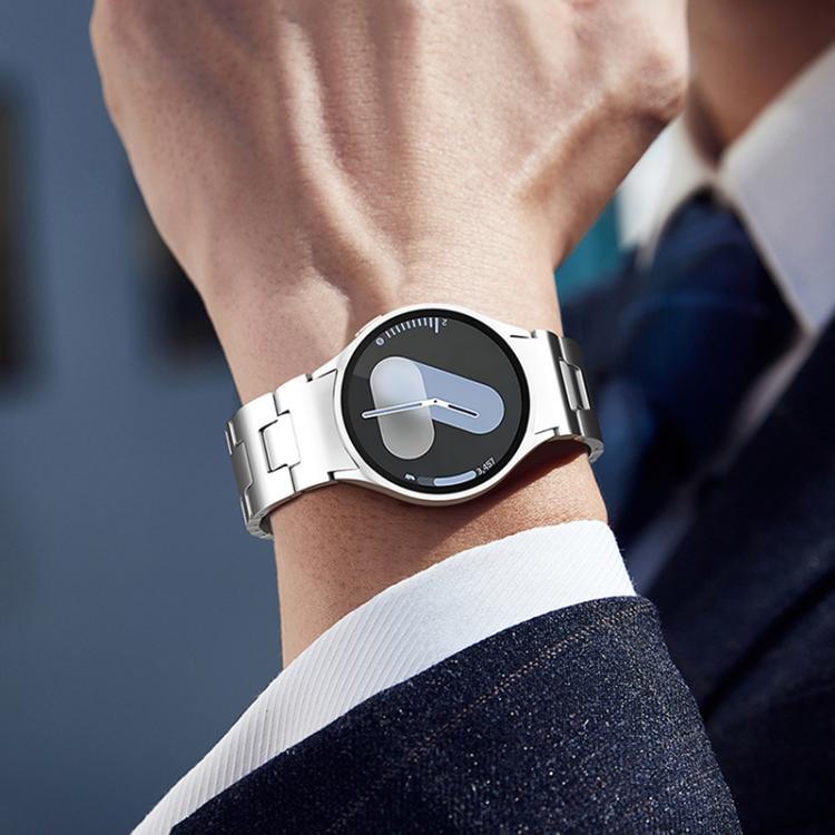 クイックリリースボタンH型ステンレススチール時計バンド、Samsung Galaxy Watch 7 / 6 / 5 / 4用