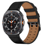 ダブルバックル本革時計バンド、Samsung Galaxy Watch Ultra / Ultra 2025用、Samsung Galaxy Watch8 / Watch8 Classic用
