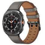 ダブルバックル本革時計バンド、Samsung Galaxy Watch Ultra / Ultra 2025用、Samsung Galaxy Watch8 / Watch8 Classic用
