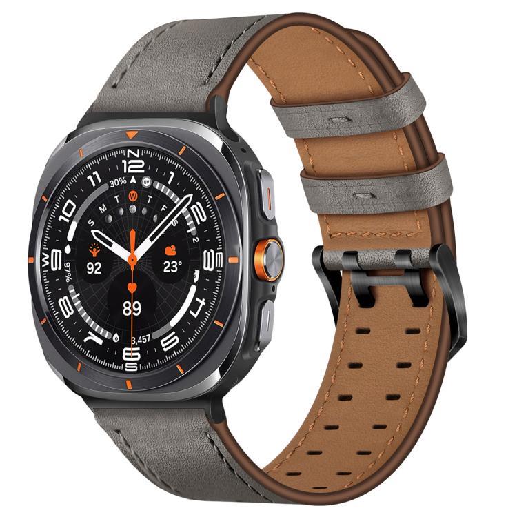 ダブルバックル本革時計バンド、Samsung Galaxy Watch Ultra / Ultra 2025用、Samsung Galaxy Watch8 / Watch8 Classic用