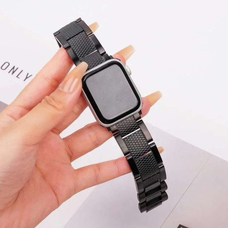 ウェーブスレッド3ビーズステンレススチールウォッチバンド、Apple Watch 46mm / 49mm / 45mm / 44mm用、Apple Watch 42mm / 41mm / 40mm / 38mm用