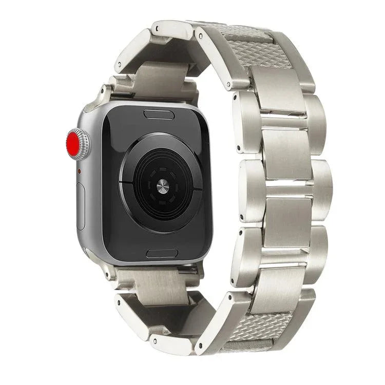 ウェーブスレッド3ビーズステンレススチールウォッチバンド、Apple Watch 46mm / 49mm / 45mm / 44mm用、Apple Watch 42mm / 41mm / 40mm / 38mm用