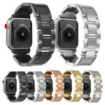 ウェーブスレッド3ビーズステンレススチールウォッチバンド、Apple Watch 46mm / 49mm / 45mm / 44mm用、Apple Watch 42mm / 41mm / 40mm / 38mm用