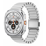 竹製ノーマンバックルステンレススチール時計バンド、Samsung Galaxy Watch Ultra 47mm / Ultra 2025用