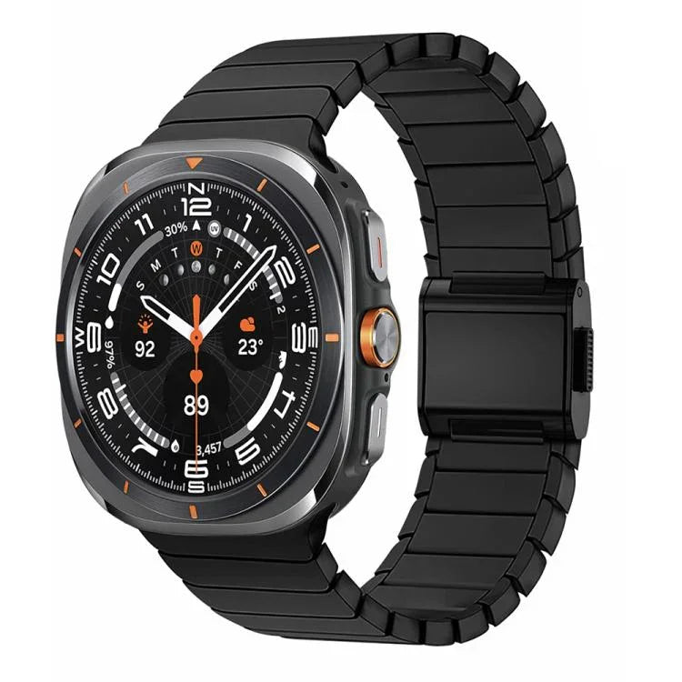 竹製ノーマンバックルチタン合金時計バンド、Samsung Galaxy Watch Ultra 47mm / Ultra 2025用