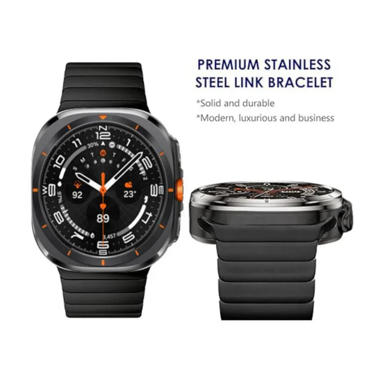 竹製ノーマンバックルチタン合金時計バンド、Samsung Galaxy Watch Ultra 47mm / Ultra 2025用