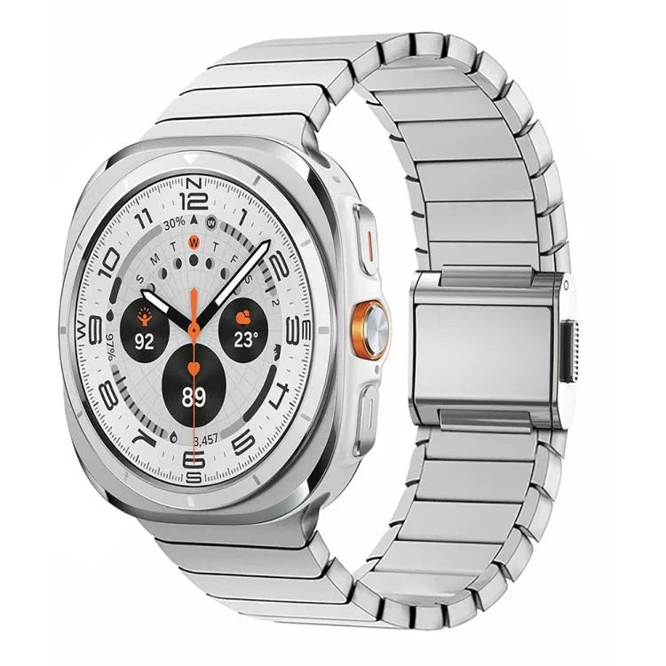 竹製ノーマンバックルチタン合金時計バンド、Samsung Galaxy Watch Ultra 47mm / Ultra 2025用