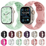 犬の足跡ボーンバタフライバックルシリコンウォッチバンド、Apple Watch 46mm / 49mm / 45mm / 44mm用、Apple Watch 42mm / 41mm / 40mm / 38mm用