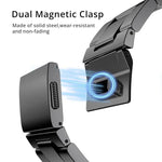 ノーマンクラスプ三連ステンレススチールウォッチバンド、Apple Watch 46mm / 49mm / 45mm / 44mm用