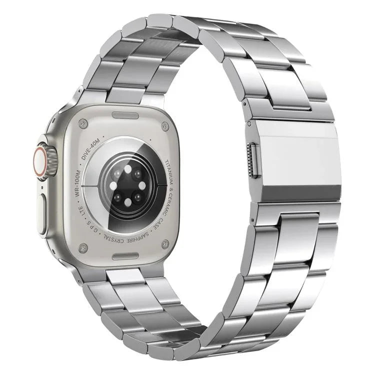 ノーマンクラスプ三連チタニウム合金ウォッチバンド、Apple Watch 46mm / 49mm / 45mm / 44mm用