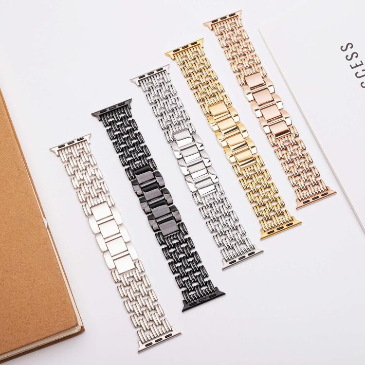 五連ストライプステンレススチールウォッチバンド、Apple Watch 46mm / 49mm / 45mm / 44mm用、Apple Watch 42mm / 41mm / 40mm / 38mm用