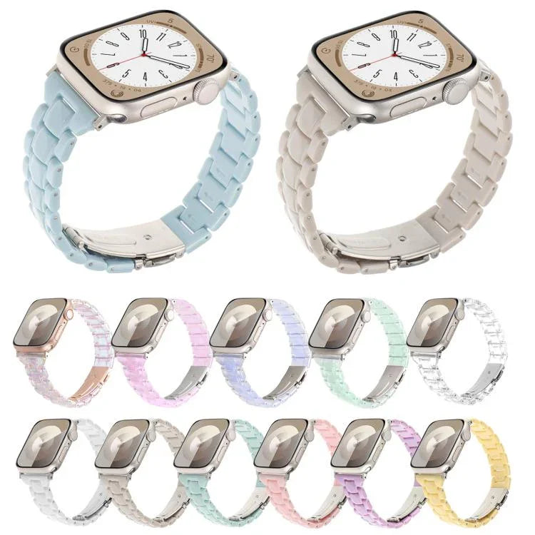 小さなウエスト菱形三連樹脂ウォッチバンド、Apple Watch 46mm / 49mm / 45mm / 44mm用、Apple Watch 42mm / 41mm / 40mm / 38mm用