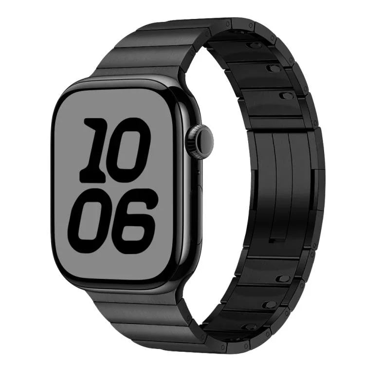 シングルビーズ側面取り外し可能ステンレススチールウォッチバンド、Apple Watch 46mm / 49mm / 45mm / 44mm用、Apple Watch 42mm / 41mm / 40mm / 38mm用