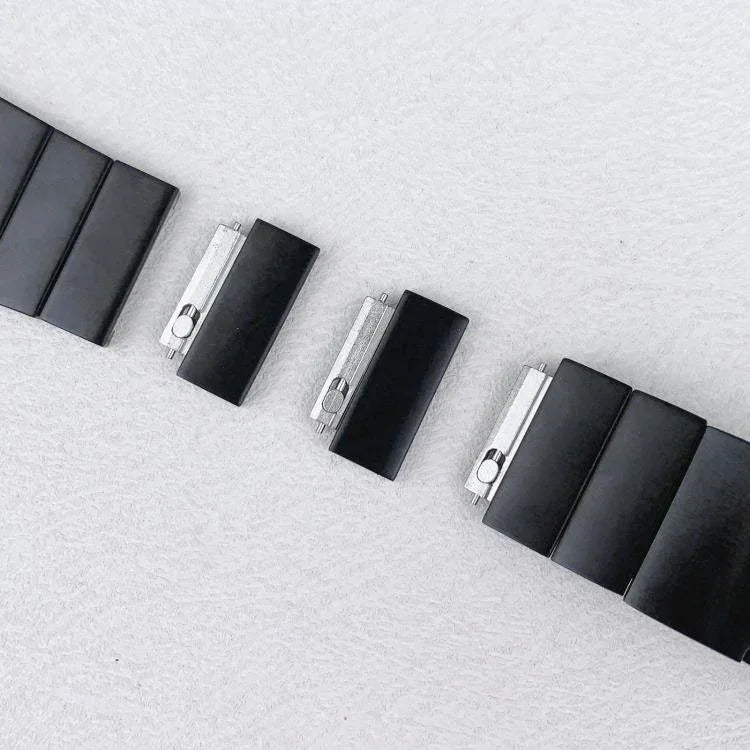 シングルビーズ側面取り外し可能ステンレススチールウォッチバンド、Apple Watch 46mm / 49mm / 45mm / 44mm用、Apple Watch 42mm / 41mm / 40mm / 38mm用
