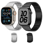 シングルビーズ側面取り外し可能ステンレススチールウォッチバンド、Apple Watch 46mm / 49mm / 45mm / 44mm用、Apple Watch 42mm / 41mm / 40mm / 38mm用