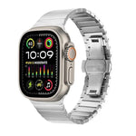 バタフライクラスプ一連チタニウム合金ウォッチバンド、Apple Watch 46mm / 49mm / 45mm / 44mm用